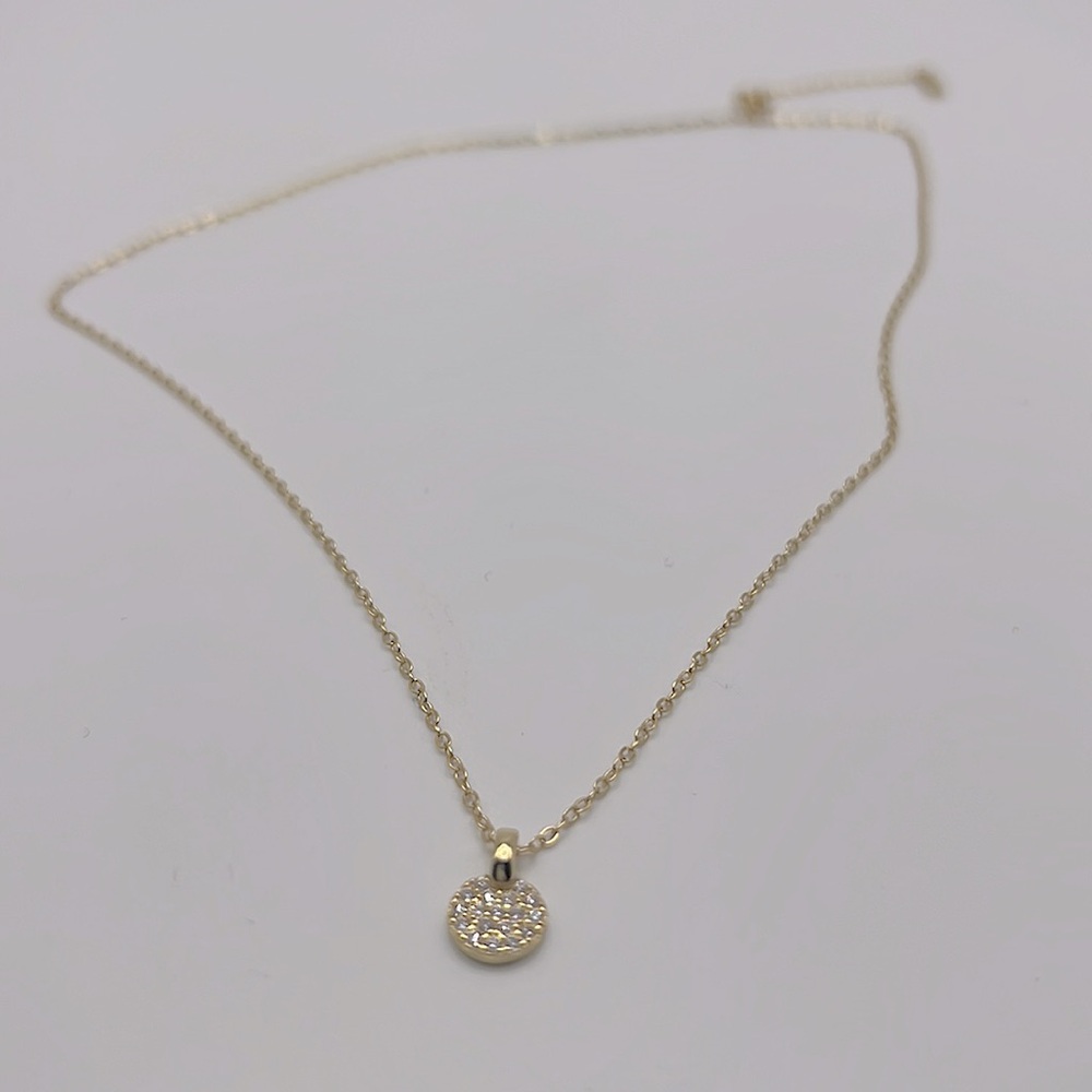 Necklace‎ with round brilliant diamond (zirconium oxide) - Picture 4 of 7